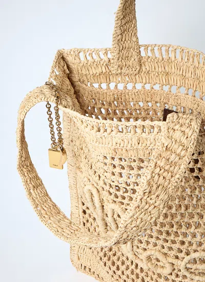 Chloé Summer Banana Crochet Tote Bag