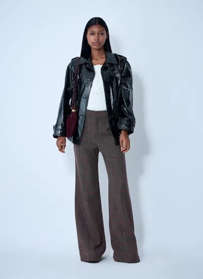 Chloé Women Wool Check Pants