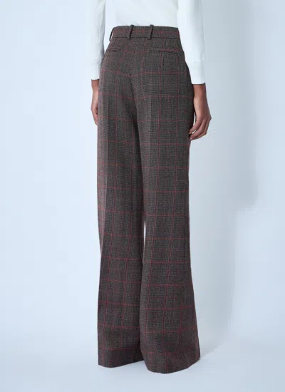 Chloé Women Wool Check Pants