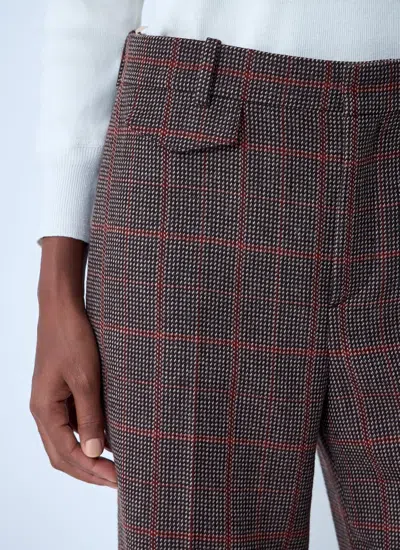 Chloé Women Wool Check Pants