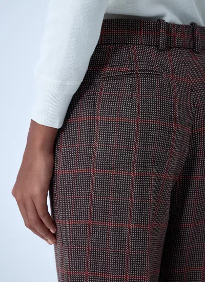 Chloé Women Wool Check Pants