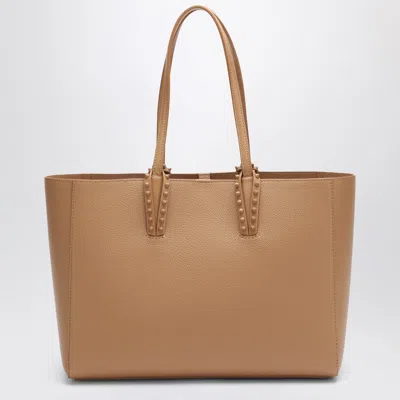 Christian Louboutin Beige Leather Cabata Small Tote Bag Women In Neutral