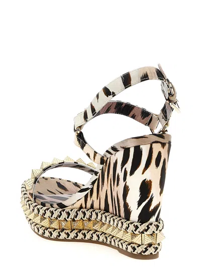 Christian Louboutin Pyraclou Wedges Multicolor
