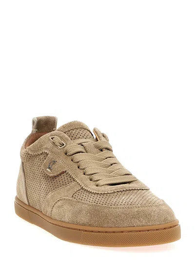 Christian Louboutin Womens Saharienne Tutti Rui Donna Leather Low-top Trainers