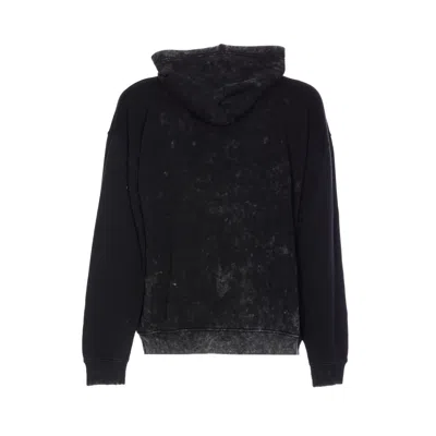 Diesel Hooded Sweatshirt Kangaroo Pockets In Black