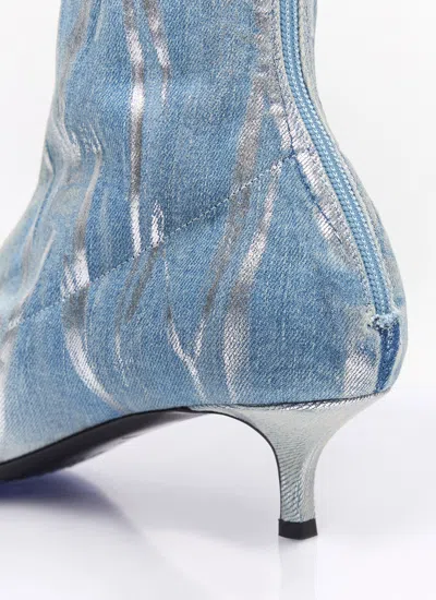 Diesel Women D-venus Kittie Bt Boots In Blue