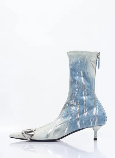Diesel Women D-venus Kittie Bt Boots In Blue