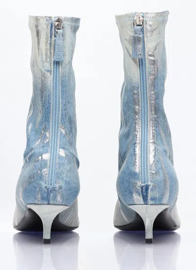 Diesel Women D-venus Kittie Bt Boots In Blue