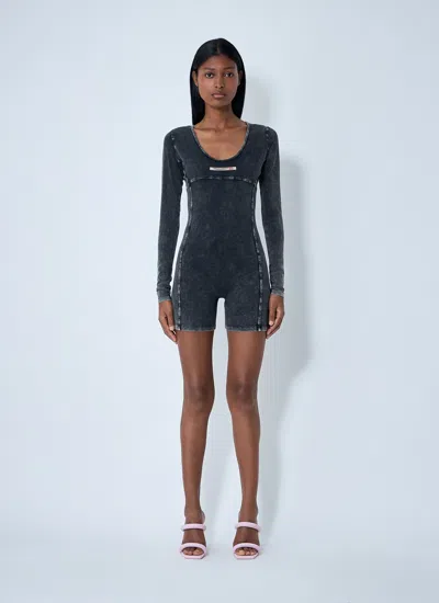 Diesel Women Karim-dnm Jumpsuit In Black