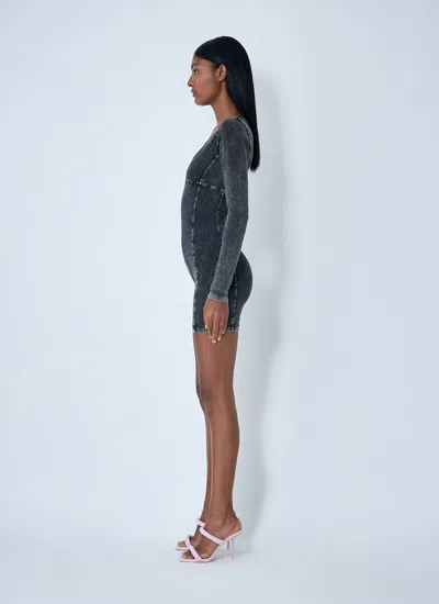 Diesel Women Karim-dnm Jumpsuit In Black