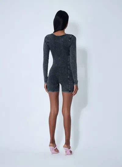 Diesel Women Karim-dnm Jumpsuit In Black