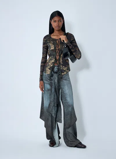 Diesel Women Angelina-ultd Bodysuit In Blue