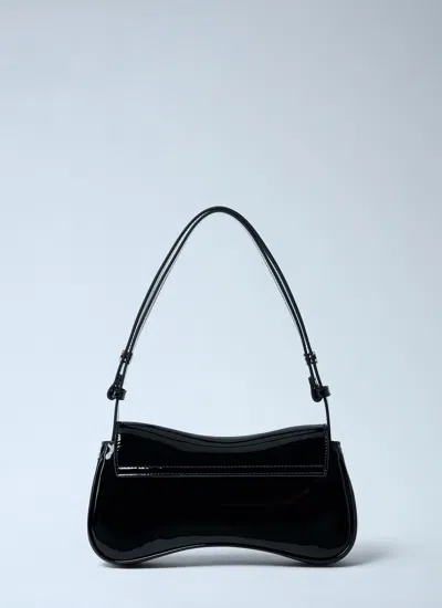 Diesel Women Play Clutch Patent Fabric Shoulder Bag