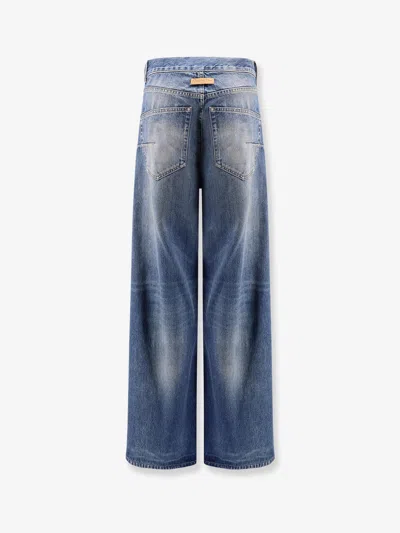 Dior Women Flared Jeans With Destroyed Effect In Blue