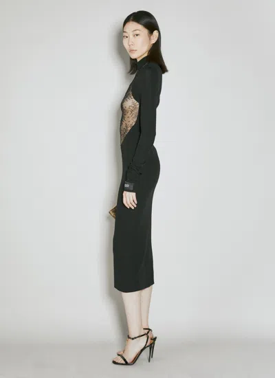 Dolce & Gabbana Women Chantilly Lace Insert Jersey Dress