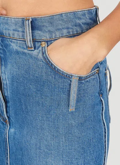 Dolce & Gabbana Women Denim Midi Skirt