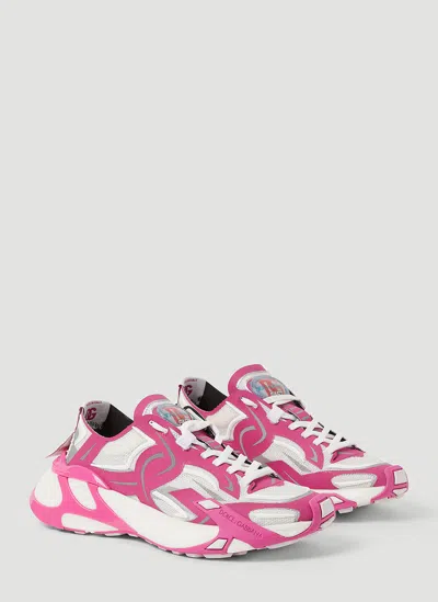 Dolce & Gabbana Fast Panelled Low-top Sneakers In Pink