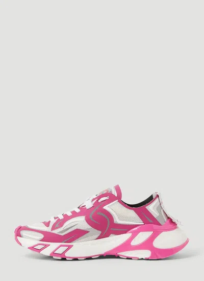Dolce & Gabbana Fast Panelled Low-top Sneakers In Pink