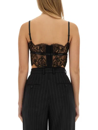 Dolce & Gabbana Women Lace Lingerie Top In Black