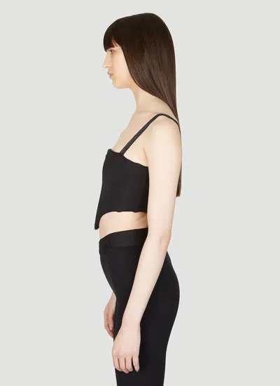 Dolce & Gabbana Square Collar Logo Sling In Black