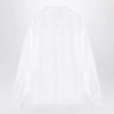 Dolce & Gabbana Dolce&gabbana White Linen Shirt Men In White