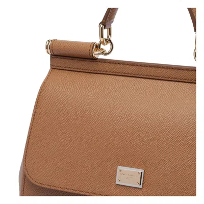 Dolce & Gabbana Dolce&gabbana Women Big Sicily Handbag In Brown