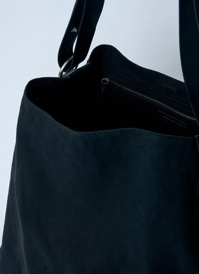Dries Van Noten Men Canvas Shoulder Bag In Black