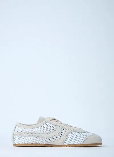 Dries Van Noten Women Mesh Low-top Sneakers In White