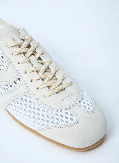 Dries Van Noten Women Mesh Low-top Sneakers In White