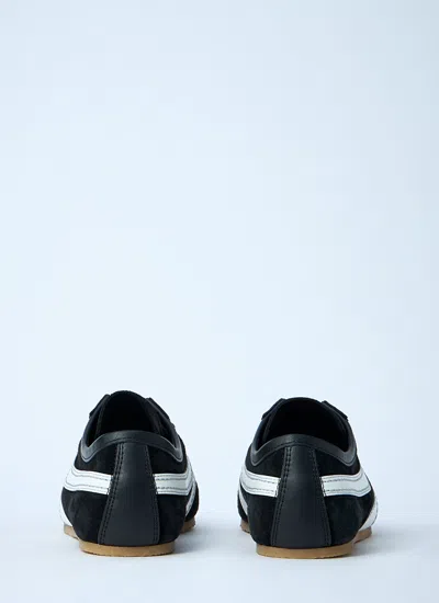 Dries Van Noten Women Suede Low-top Sneakers In Black