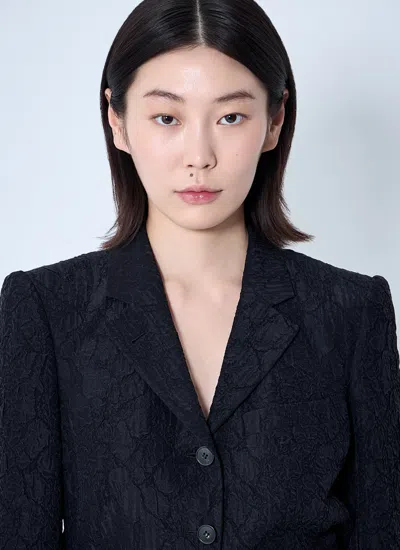 Dries Van Noten Women Textured Blazer In Black