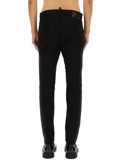 Dsquared2 Dsquared Black Stretch Denim Cool Guy Jeans In Black