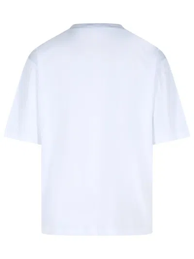 Dsquared2 Mens White Heritage 95 Text-print Cotton T-shirt In Blue