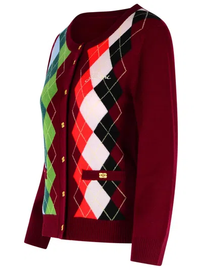 Ganni Cashmere Wool Mix Cardigan In Brown