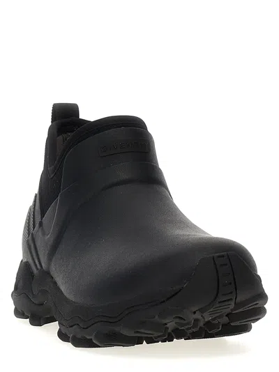 Givenchy Black Bogs Rubber Chelsea Boots In Multi