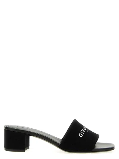 Givenchy Canvas 4g Mules In Black
