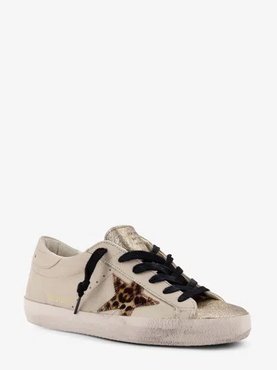Golden Goose Light Beige/animalier Super-star Sneaker In Neutral