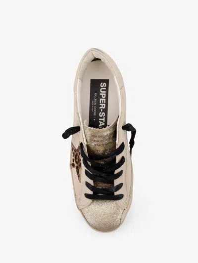 Golden Goose Light Beige/animalier Super-star Sneaker In Neutral