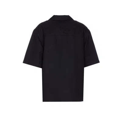 Gucci Classic Short-sleeve Cotton Shirt In Black