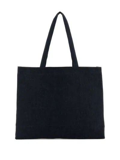 Apc A.p.c. Denim Daniela Shopping Bag In Blue