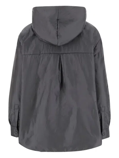 Aspesi Tailored Minimalist Jacket With Classic Collar And Button Closures In Gray