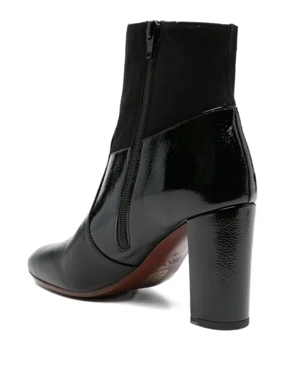 Chie Mihara Etyu High Heels Ankle Boots In Black Leather In Black