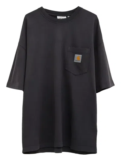 Carhartt S/s Hudson Pocket T-shirt In Black