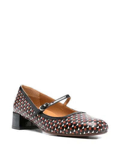 Chie Mihara 40mm Reni Geometric-pattern Pumps In Multi