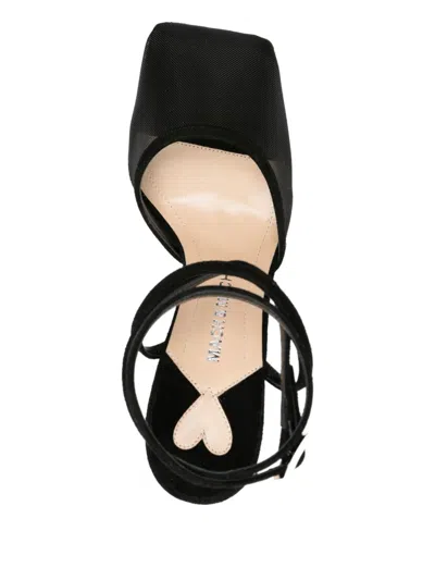 Mach&mach 90mm Mesh Pumps In Black