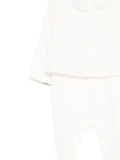 Versace Barocco Devoré Pajama In White