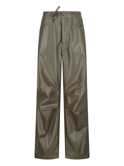 Darkpark Relaxed Fit Trousers Adjustable Drawstring Waist In Green