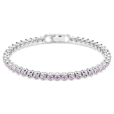 Swarovski Imber Emily Tennis Bracelet In Pink