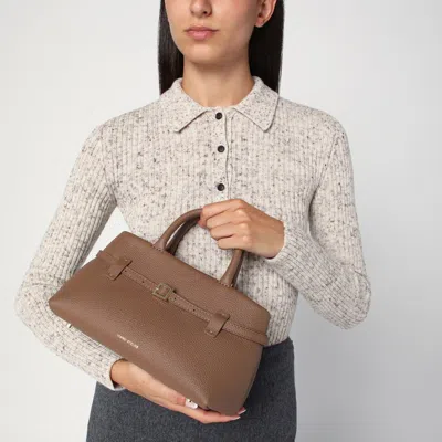 Manu Atelier Le Cambon 25 Mocha Mousse Bag In Suede In Brown