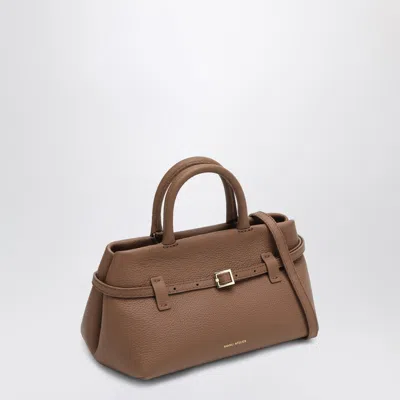 Manu Atelier Le Cambon 25 Mocha Mousse Bag In Suede In Brown